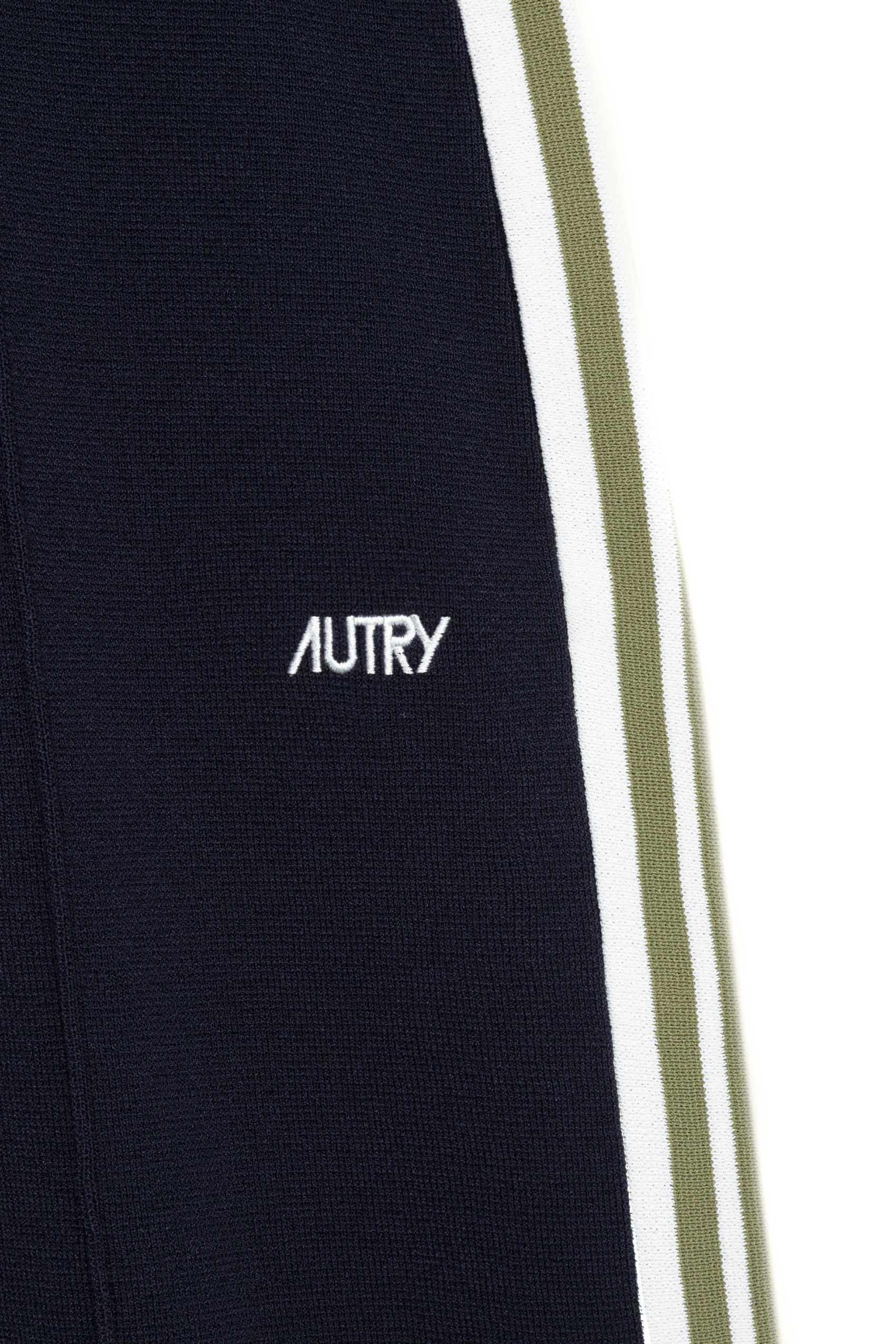 Autry Pantaloni in viscosa-nylon con dettagli bande PAPM 027B KNIT BLUE 