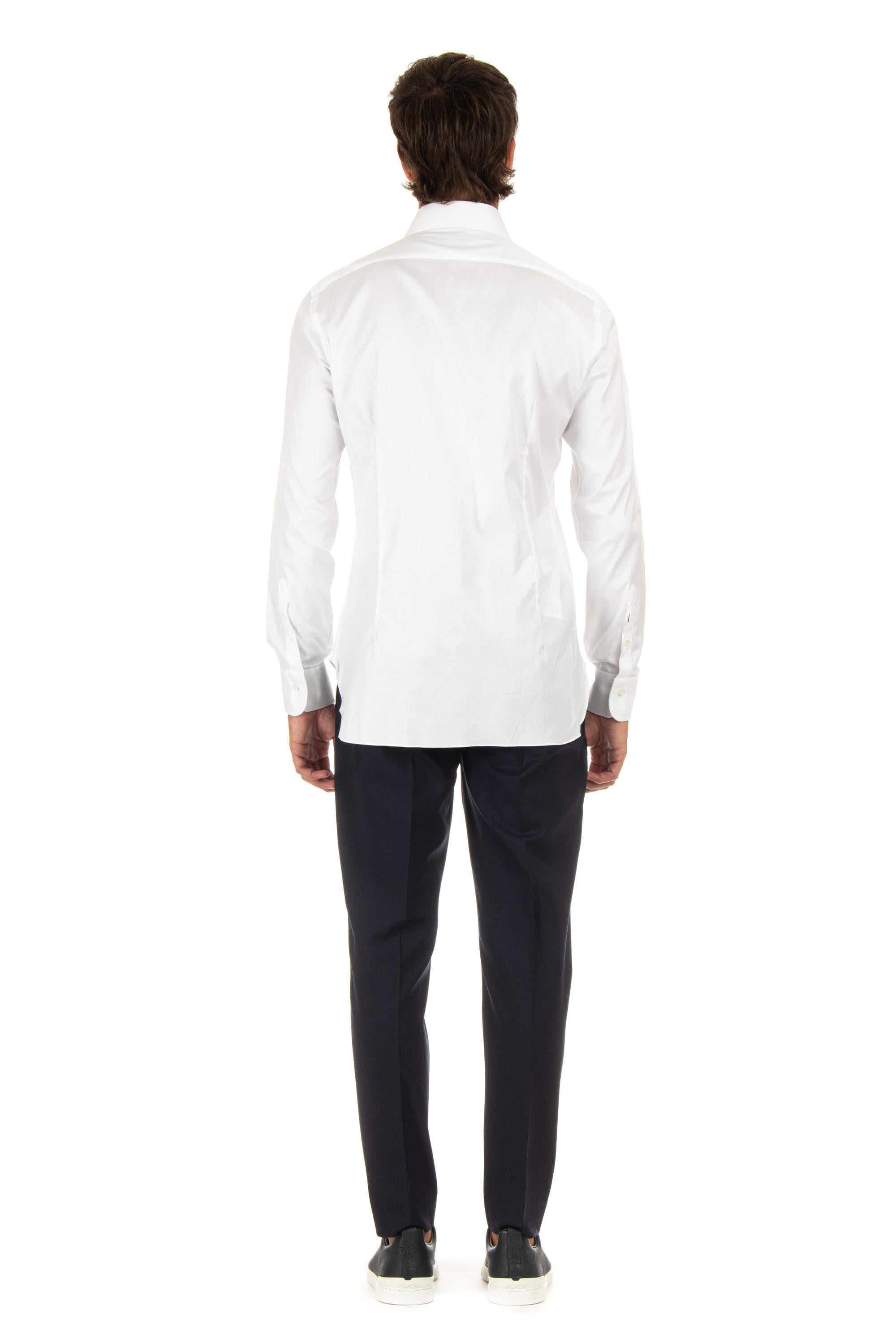 Camicia in royal oxford etichetta nera I1U13P01PZ5009U BIANCO Barba 