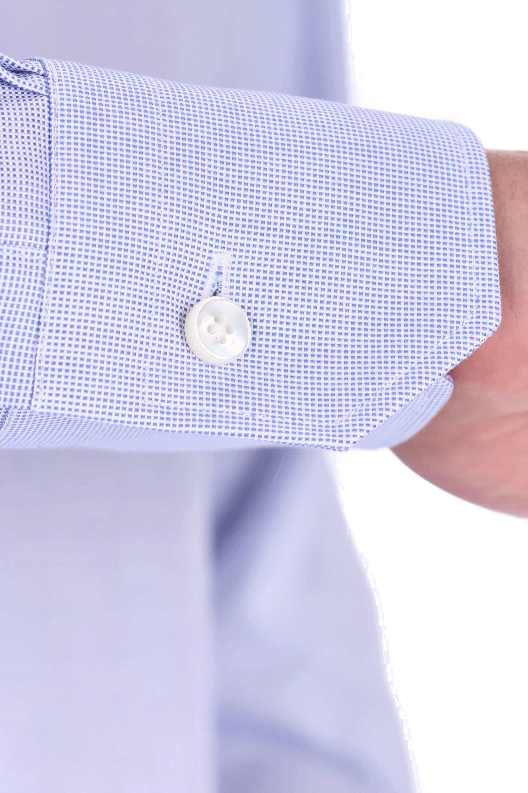 Zegna Camicia micro disegno in cotone Trofeo 201622A2-9MS0JI 432 