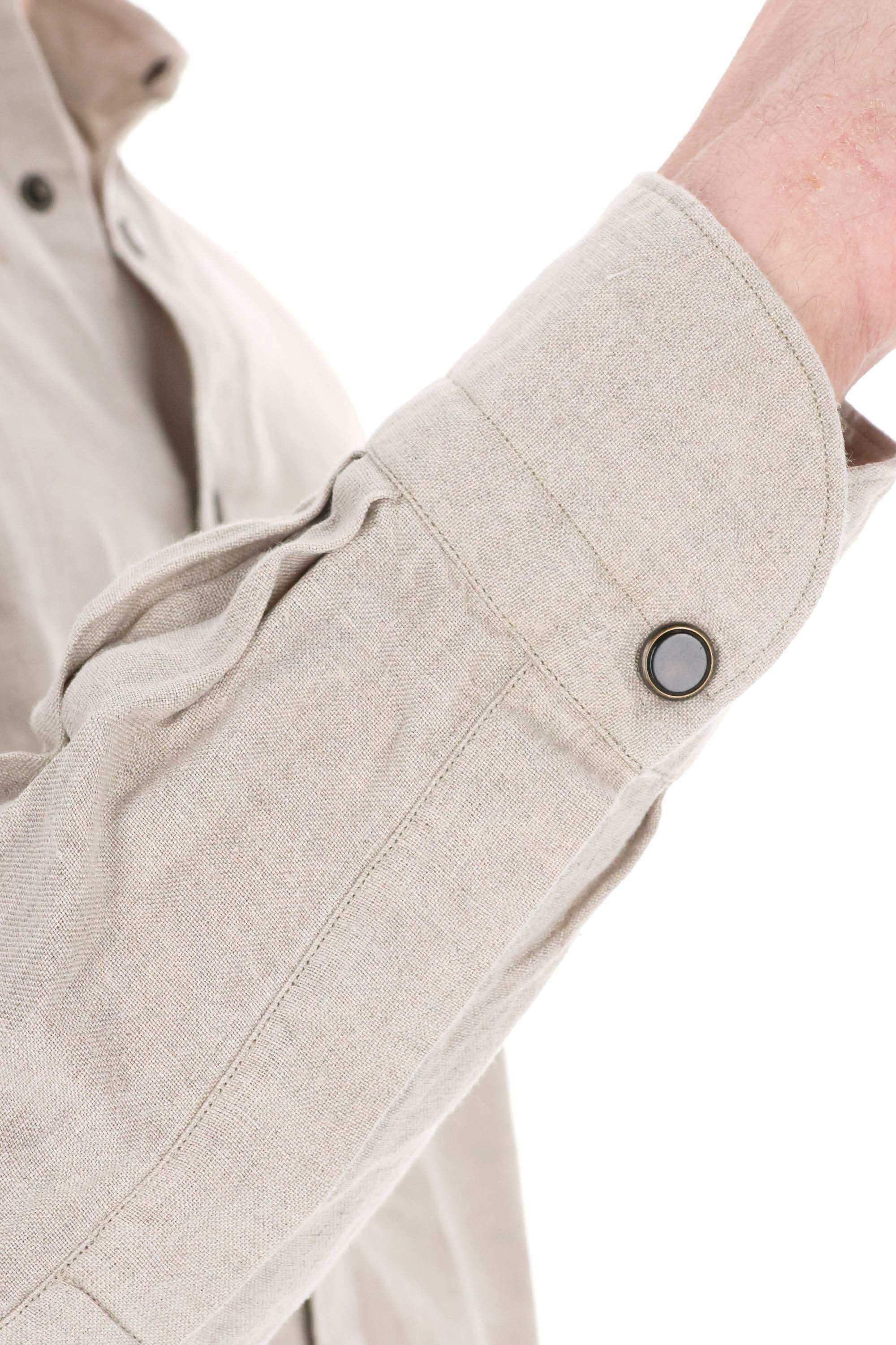 Finamore Camicia sartoriale in puro lino modello Maratea MEATP-430005-P5044 01 