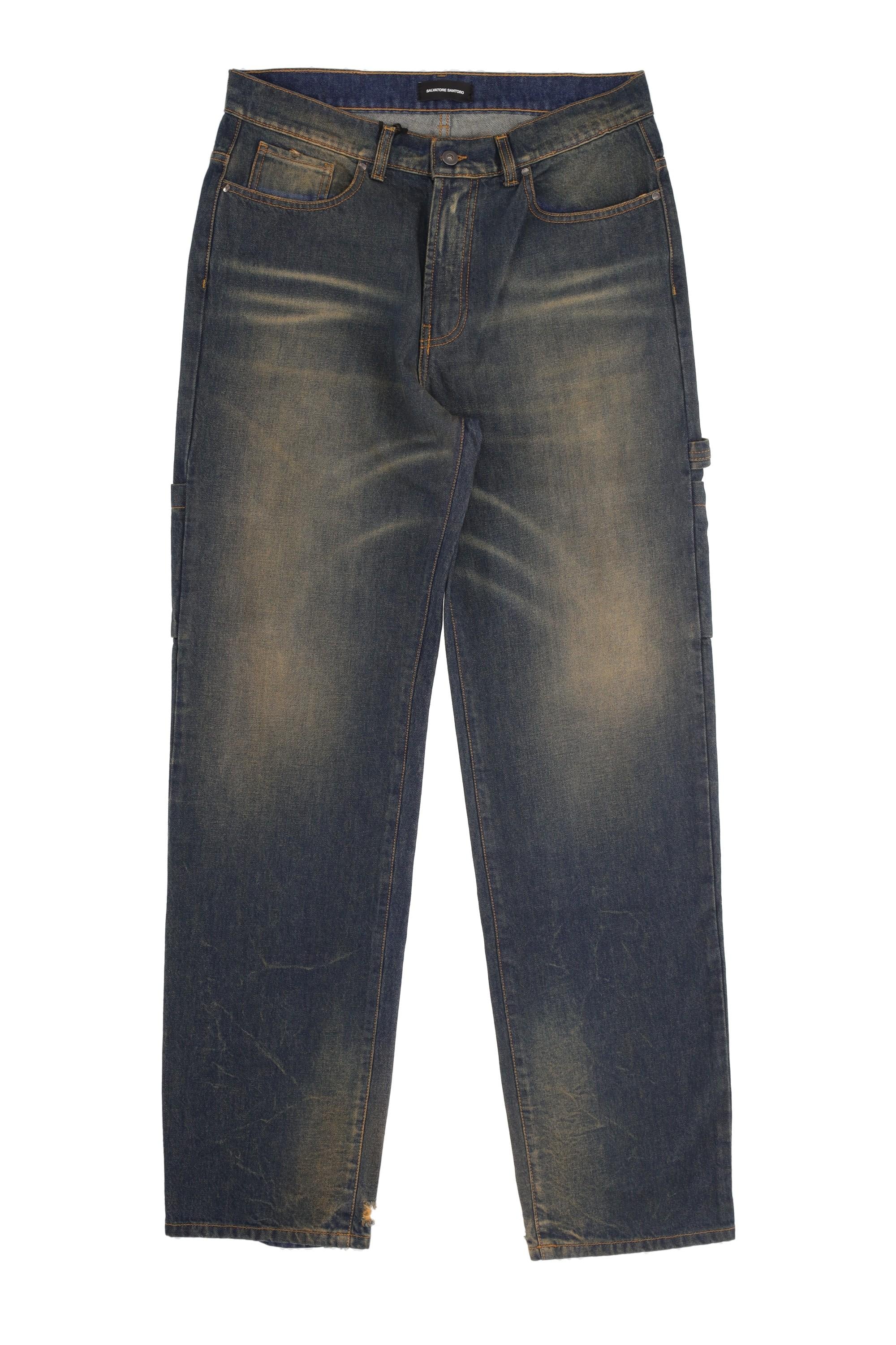 Jeans carpenter in puro cotone 47357-U/2 B.DIRTY BLUE Salvatore Santoro 