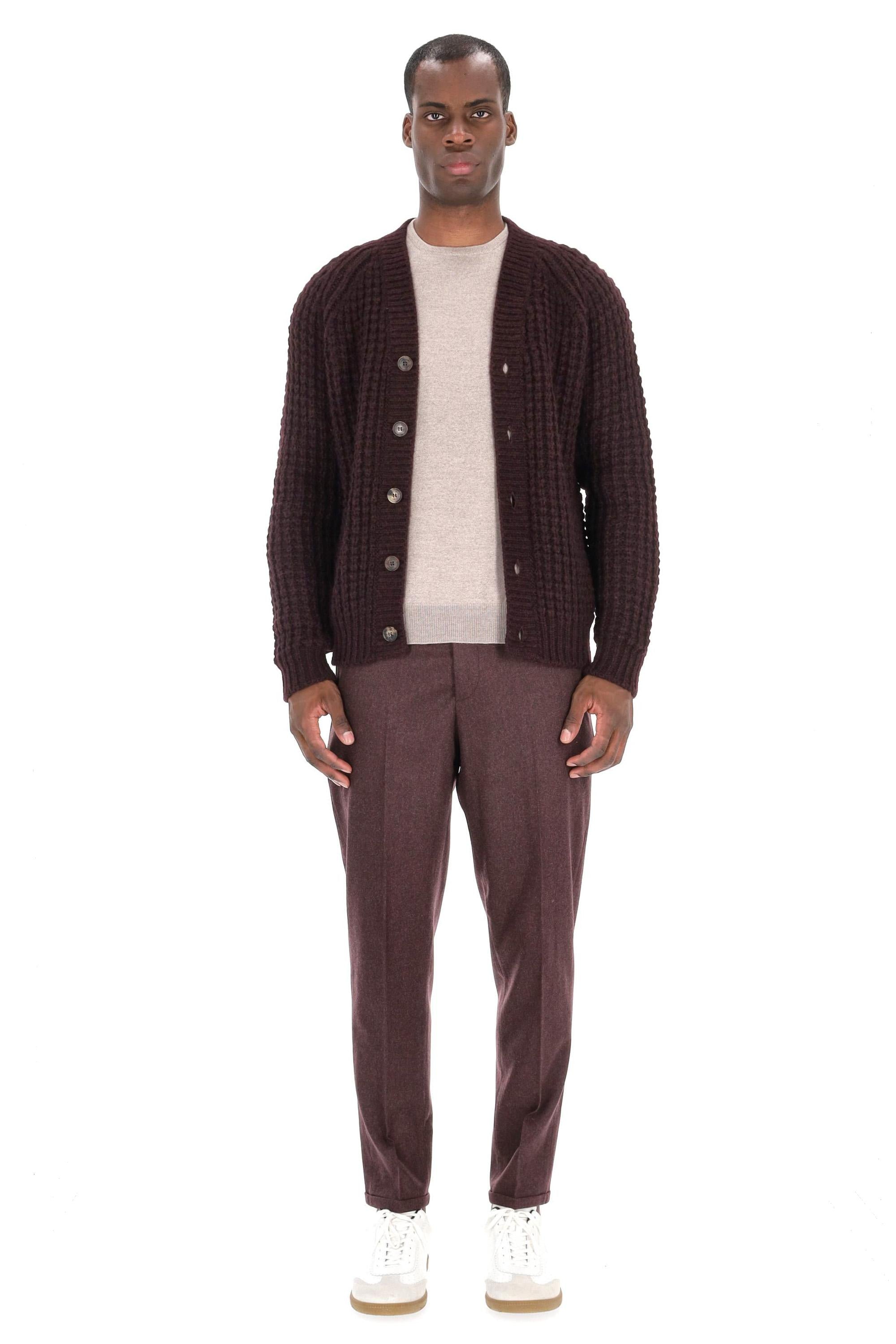 Maglia cardigan in misto alpaca 3M42110 M4236 Roberto Collina 