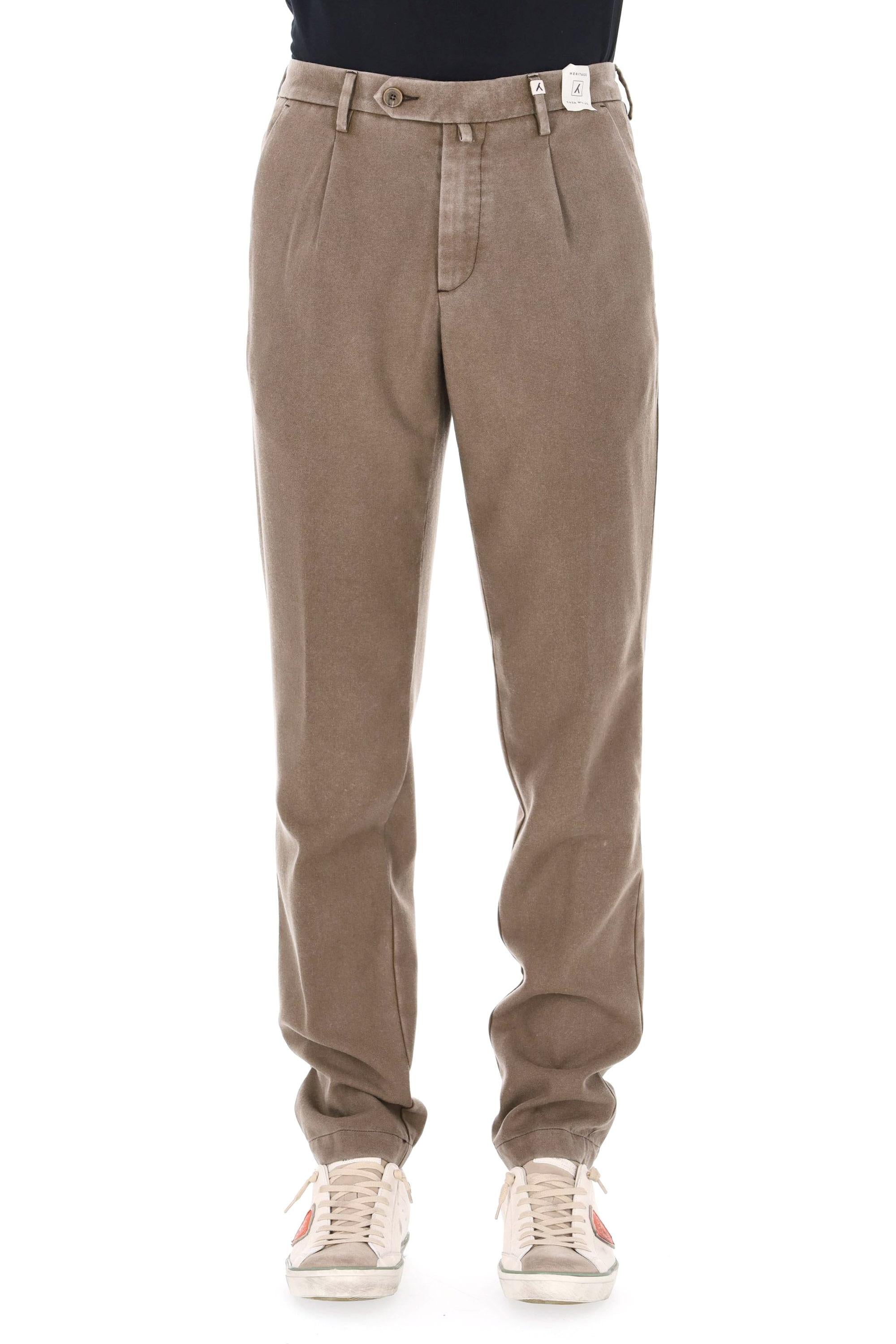 Myths Pantalone in lana vergine delavé mod. Zeus 25WM19LONG 102 44 