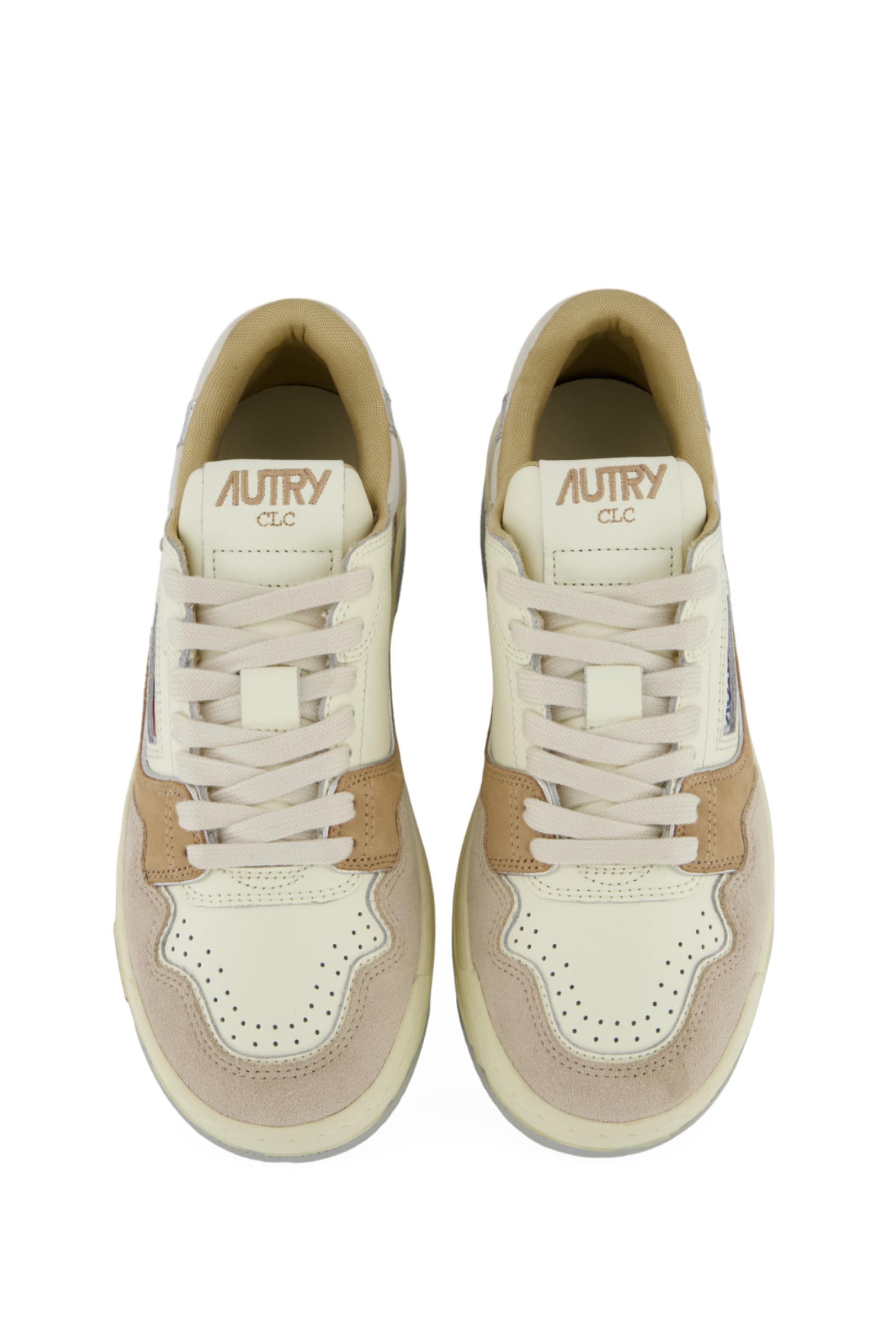 Sneaker basket donna CLC tonalità argento beige ROLW UN05 NATURAL/SILVER Autry 