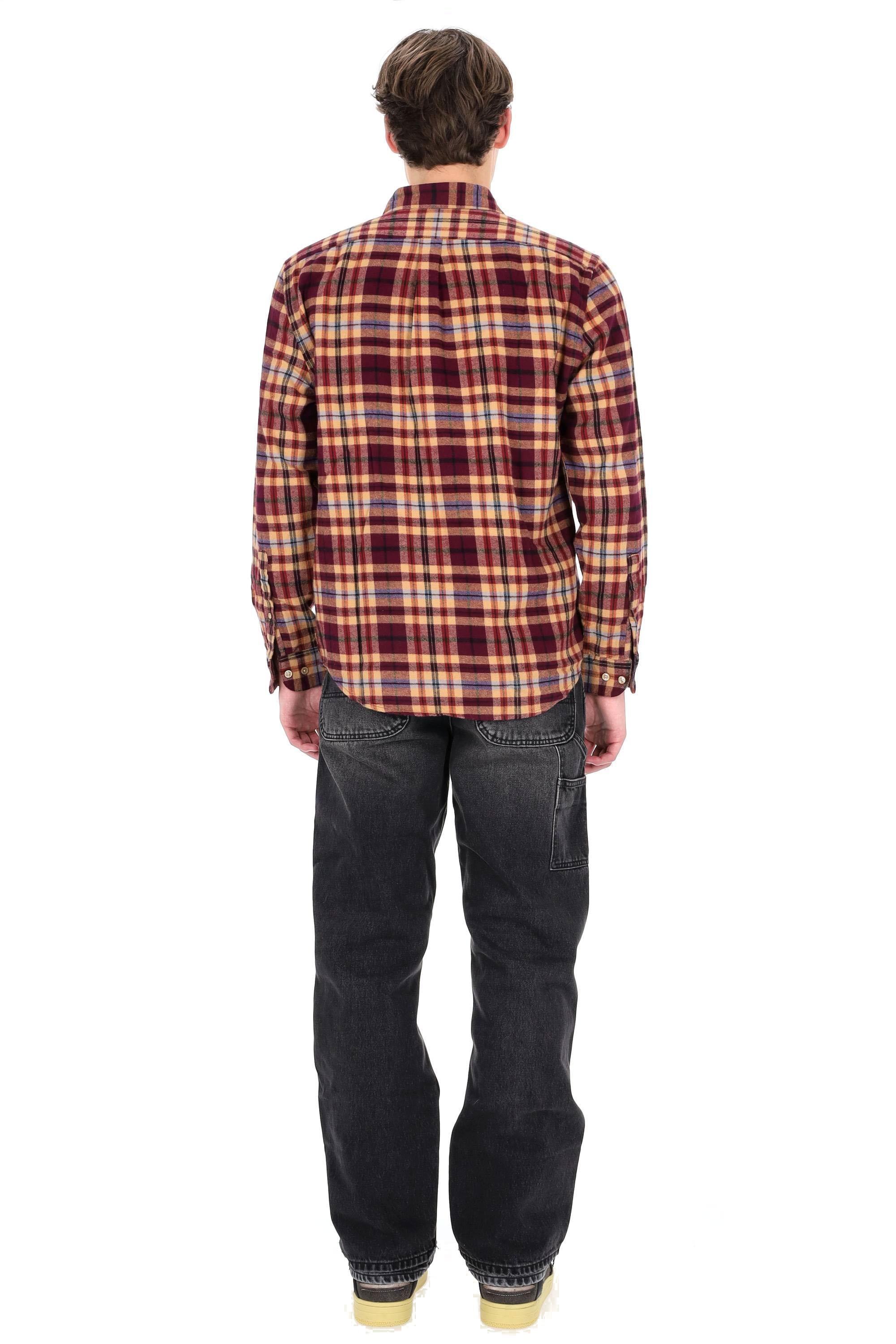 Portuguese Flannel Camicia in flanella di cotone modello Ruiva 067 MLTCLR 