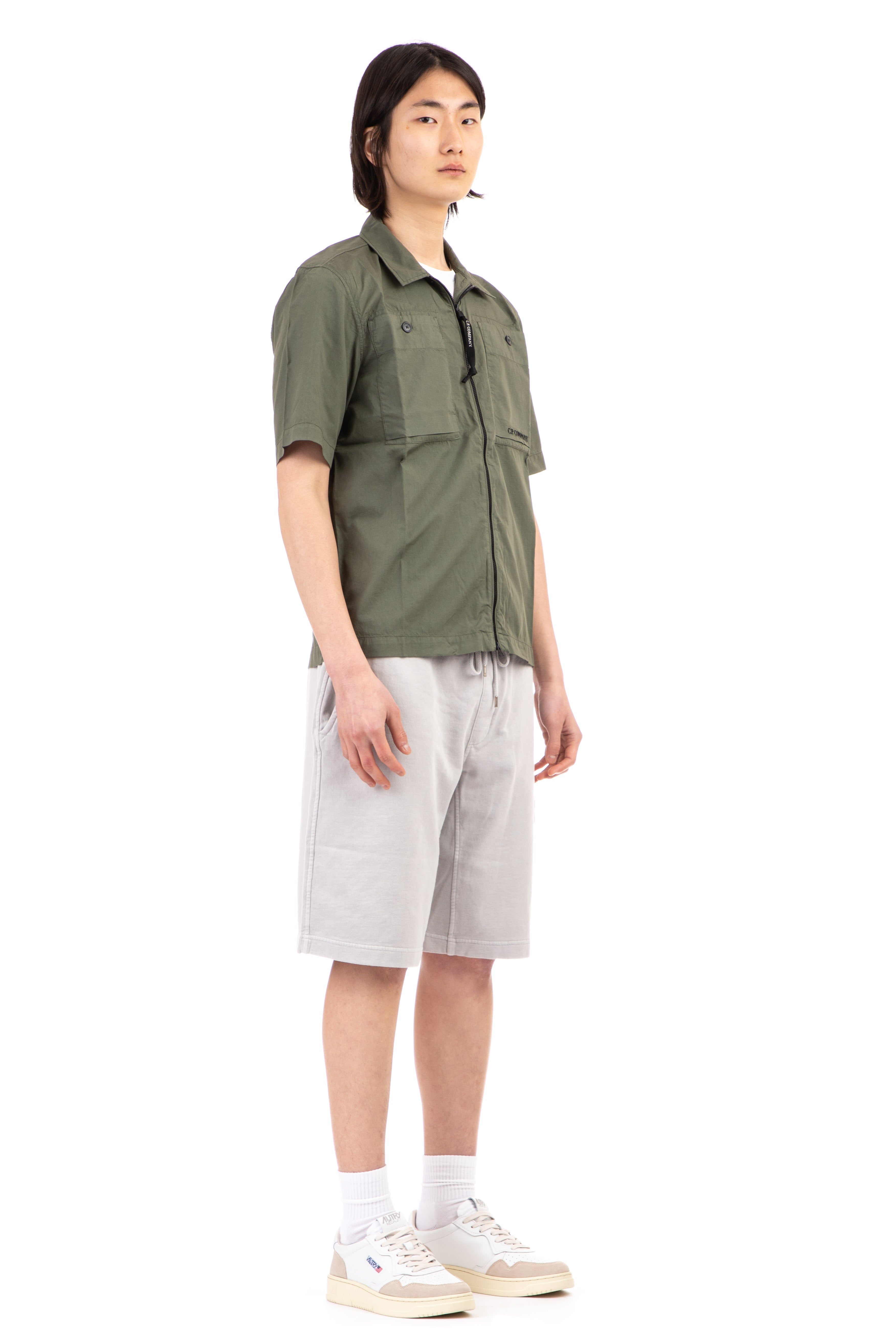 Overshirt in cotone rip-stop