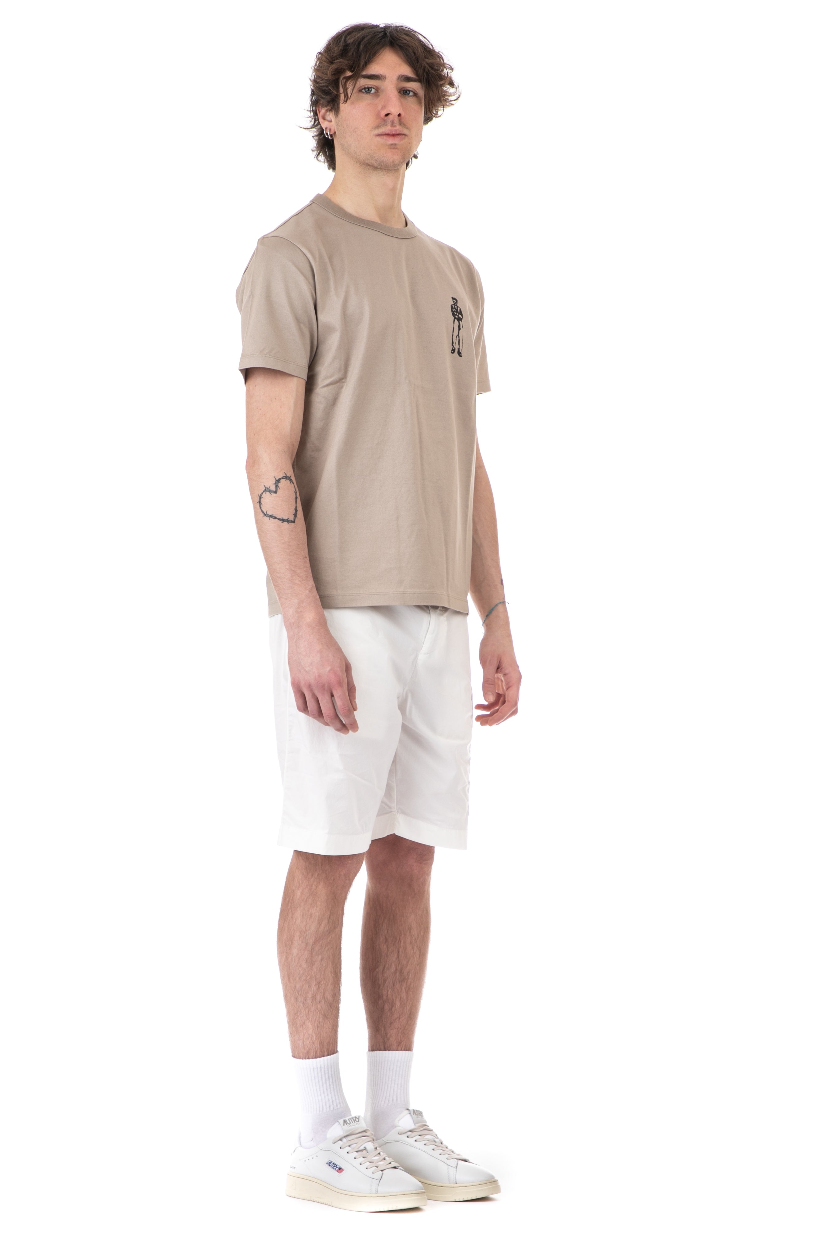 T-Shirt aus Baumwolle mit Matrosen-Print
